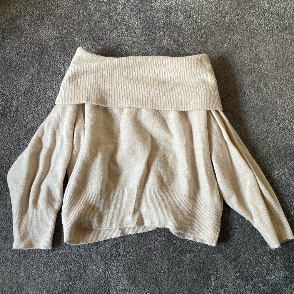 Off the shoulder sweater